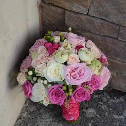 buchet trandafiri david austin pink ohara 380
