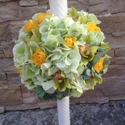 lumanare botez hortensii trandafiri orhidee cymbidium